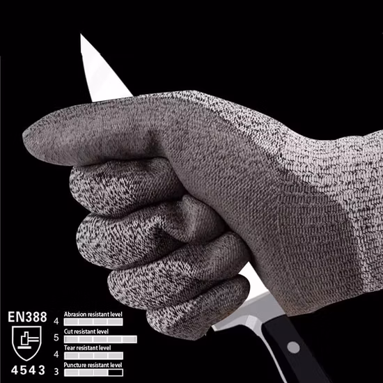 Nmsafety супер прочный вкладыш с покрытием из полиуретана против порезов, защита рук, рабочая перчатка для стекольной промышленности